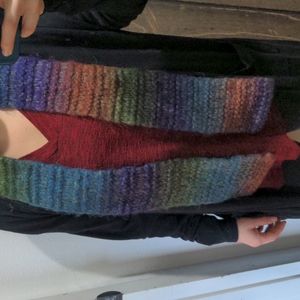 Handmade Rainbow Scarf 🌈